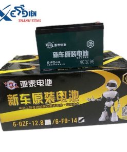 bộ 4 bình ắc quy xe đạp điện, ắc quy xe máy điện chính hãng Yantai