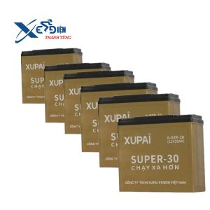 bộ 6 bình ắc quy xe đạp điện Xupai loại 72V