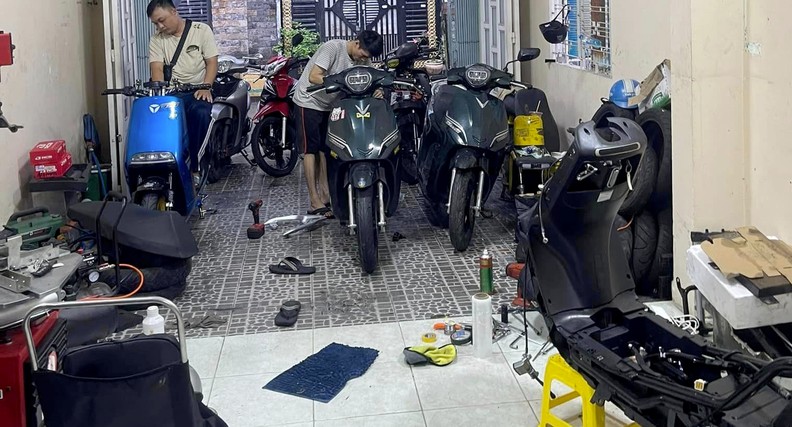 Học nghề sửa xe đạp điện, học sửa xe máy điện