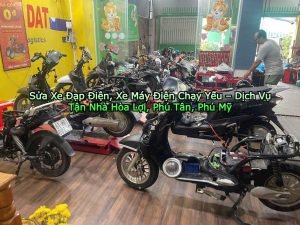 Sửa Xe Đạp Điện, Xe Máy Điện Chạy Yếu – Dịch Vụ Tận Nhà Hòa Lợi, Phú Tân, Phú Mỹ