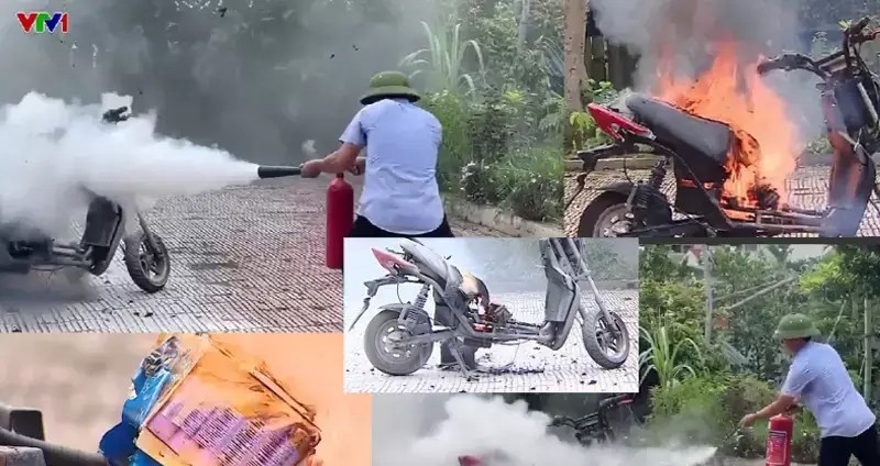 Đài truyền hình VTV1 đưa tin về pin lithium Li-ion cháy nổ và không thể dập bằng bình cứu hỏa thông thường